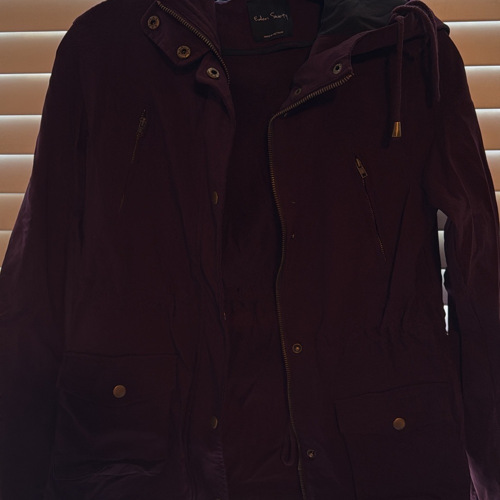 Women’s Hooded Jacket - Deep Burgundy